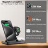 Magnetic 3 in 1 Wireless Charging Station for Magsafe iPhone 12-17 Series, Charging Station for Multiple Devices, Mag-Safe Wireless Charger Stand for