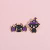 Cute Punk Style Bat Cat Shaped Alloy Brooch For Fashionable Clothing And Hats
