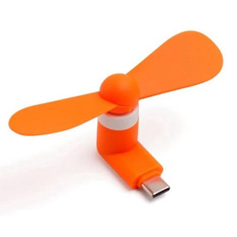 

Креативний Міні Портативний Вентилятор Type-C Міні Вентилятор для Мобільного Телефону Зарядний Пристрій Охолоджувальний Вентилятор USB Гаджет Вентилятори Тестер Для Type-C чорний