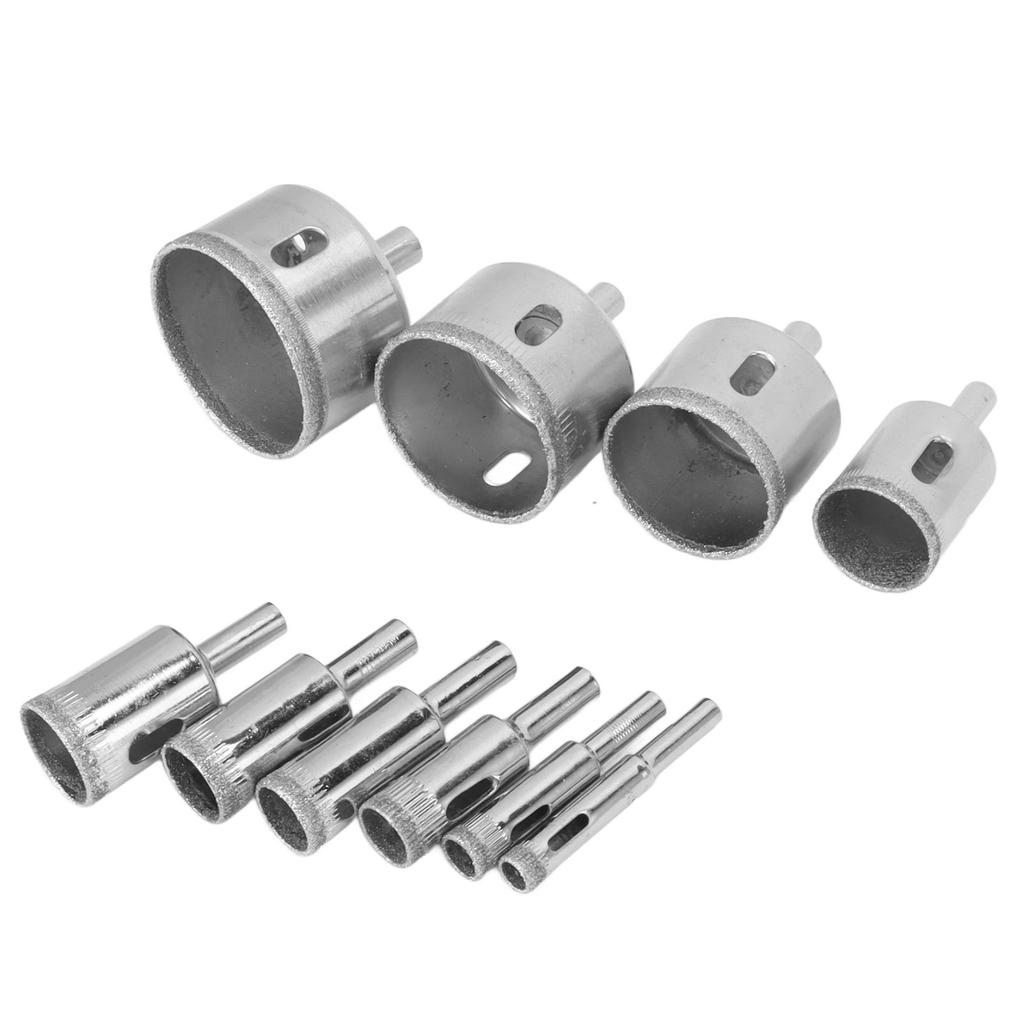10PCS Diamond Drill Bit Diamond Hole Saw for Glass Tile Ceramic Marble Porcelain Cutting 8 10 14 16