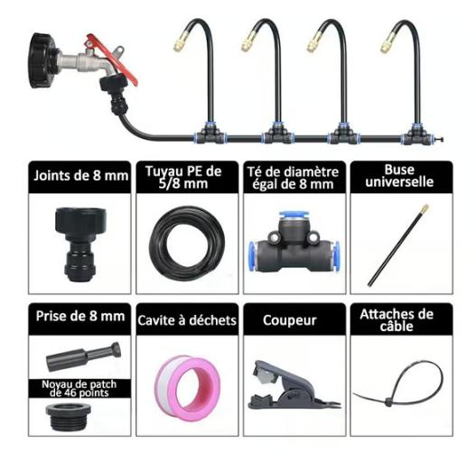 360° Adjustable Drip Irrigation System 5/10/15/20M Garden Watering System Garden Irrigation System Greenhouse Accessories