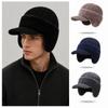 Thicken Thick Knitted Hat Knitted Outdoor Beanie Hat Ski Sports Hat  Middle-aged And Elderly People
