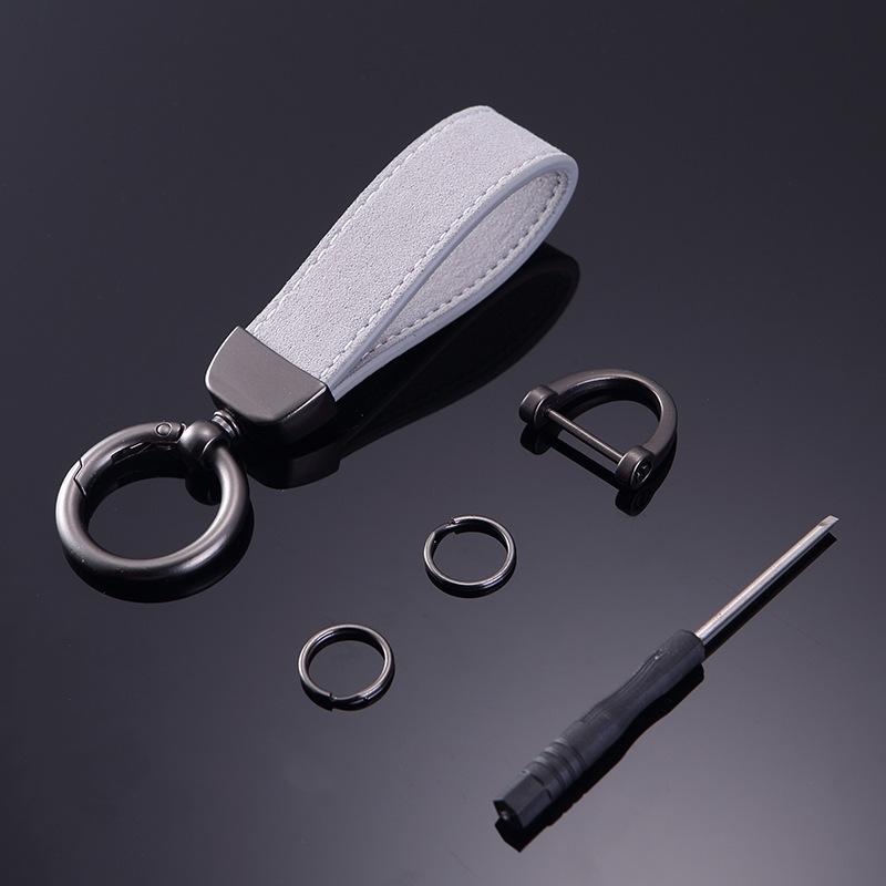 Trendy Suede Anti-Lost Car Keychain Pendant for Men & Women