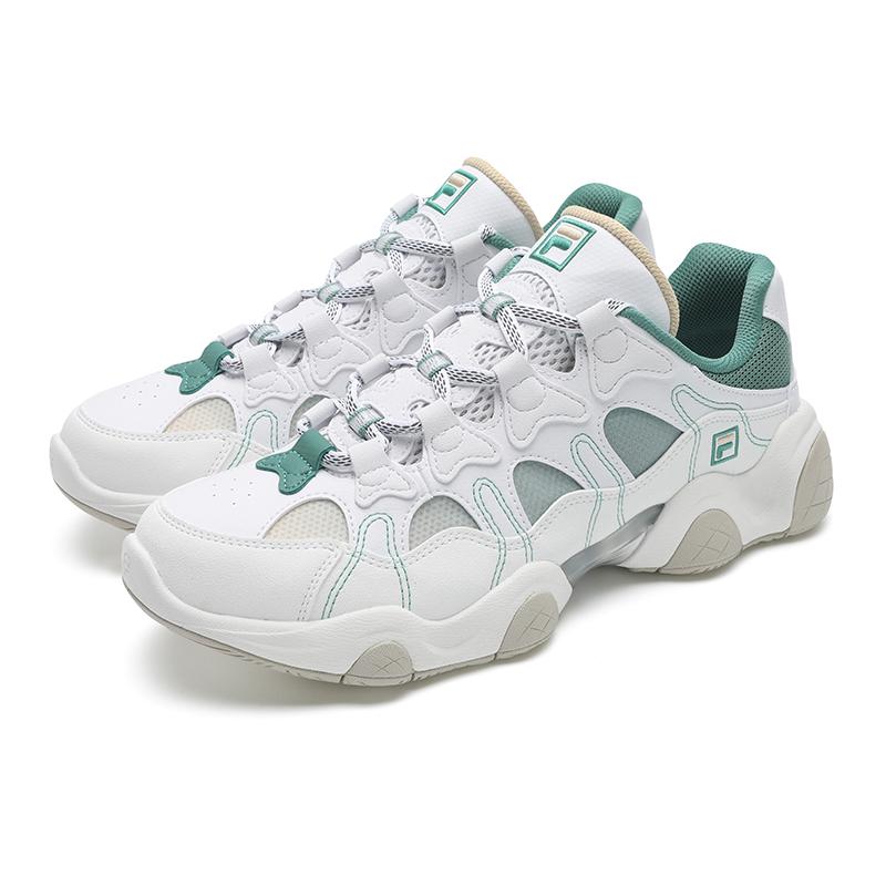 New FILA Cushioning, Abrasion Resistant, Breathable, Coverage, Support Low Top Running Shoes Men's White F12M532165FWA