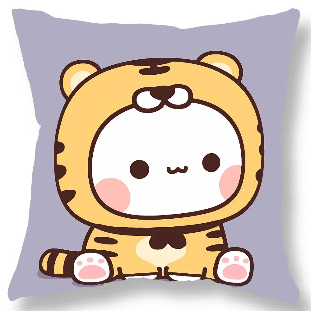 Niedlicher Cartoon Anime Bär Print Kissenbezug Geschenk Wohnzimmer Sofa Kissenbezug Zuhause Schlafzimmer Kawaii Raumdekoration