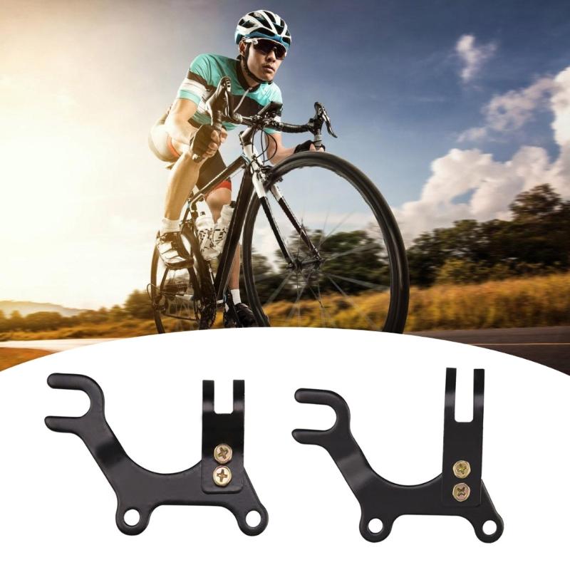 Bike Disc Brake Conversion Stainless Steel Mount Brackets Enhances Braking Power Easyly Assembly