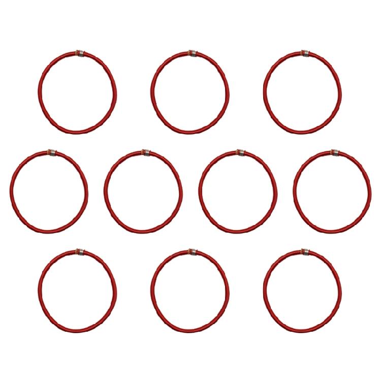 10Pcs Trampoline Elastic Rope Bungee Cord Aluminum Buckles Stretch Cord for Fitness Trampoline Canopy Tent Easy to Use