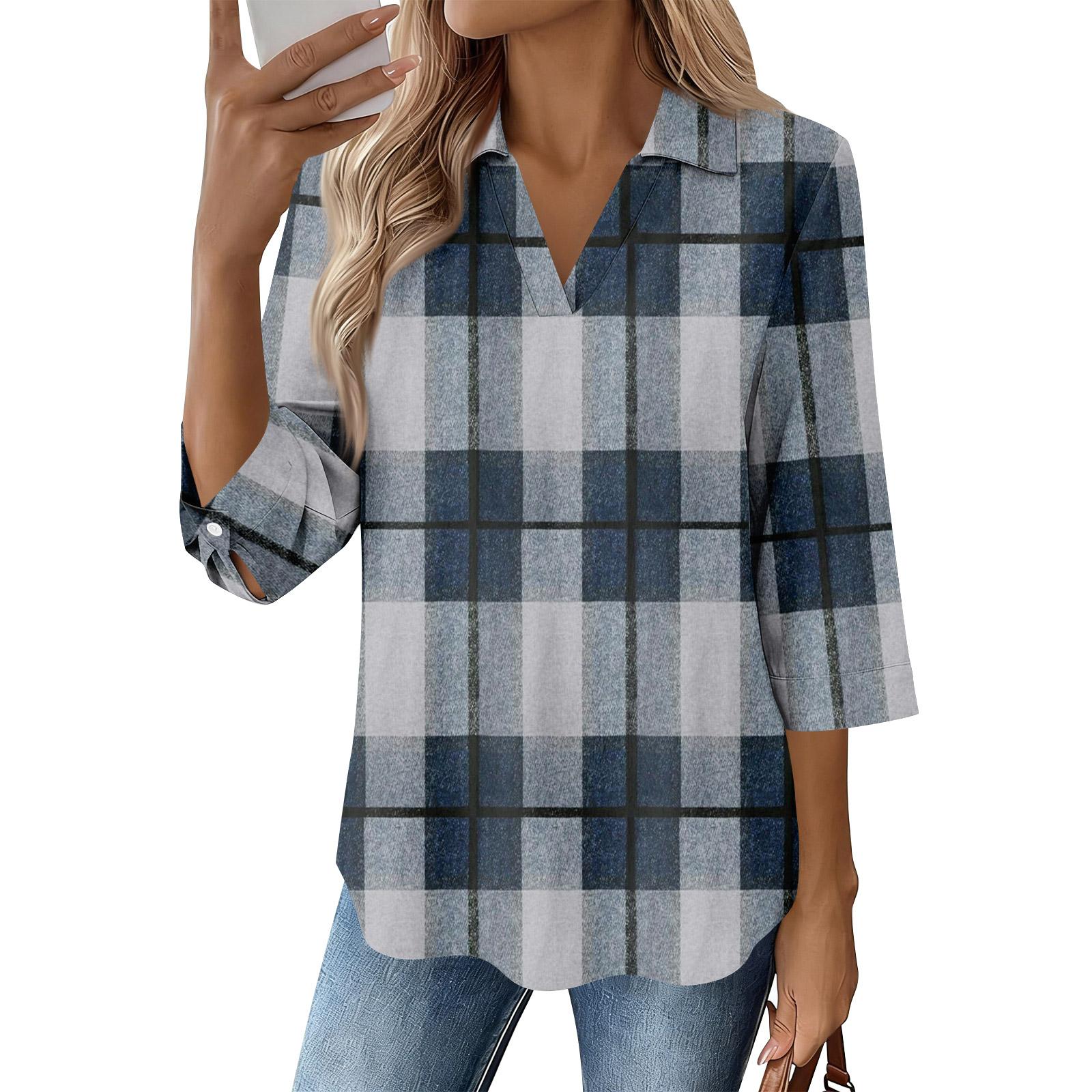 

Женские футболки с рукавом 3/4, футболки с графикой, повседневные базовые топы, пуловеры M синий