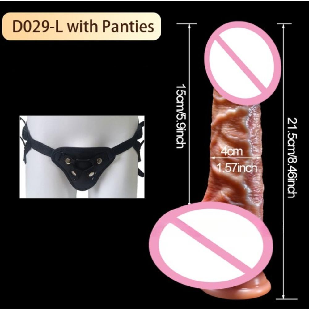 Realistic Sliding Foreskin Dildo for Women Testicles Penis sexy adult Strapon Dildos Masturbator Big Dick Anal plug 18+ Sex Toys