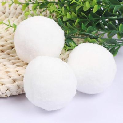 30 buc. Mingi cu pompon mari de 5 cm pentru articole de hobby și meșteșuguri creative DIY, decorațiuni pentru petreceri, alb