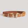 Denim Waist Belt With Metal Buckle Adjustable Buckle For Women Fashion Accessories