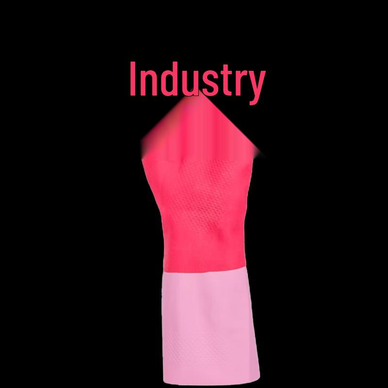 Hongli Red PVC Lined Waterproof Gloves