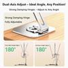 Foldable Cat Claws Tablet Holder 360° Rotation Rotatable Alloy Tablet Stand Heat Dissipation Hollowed-out Phone Stand