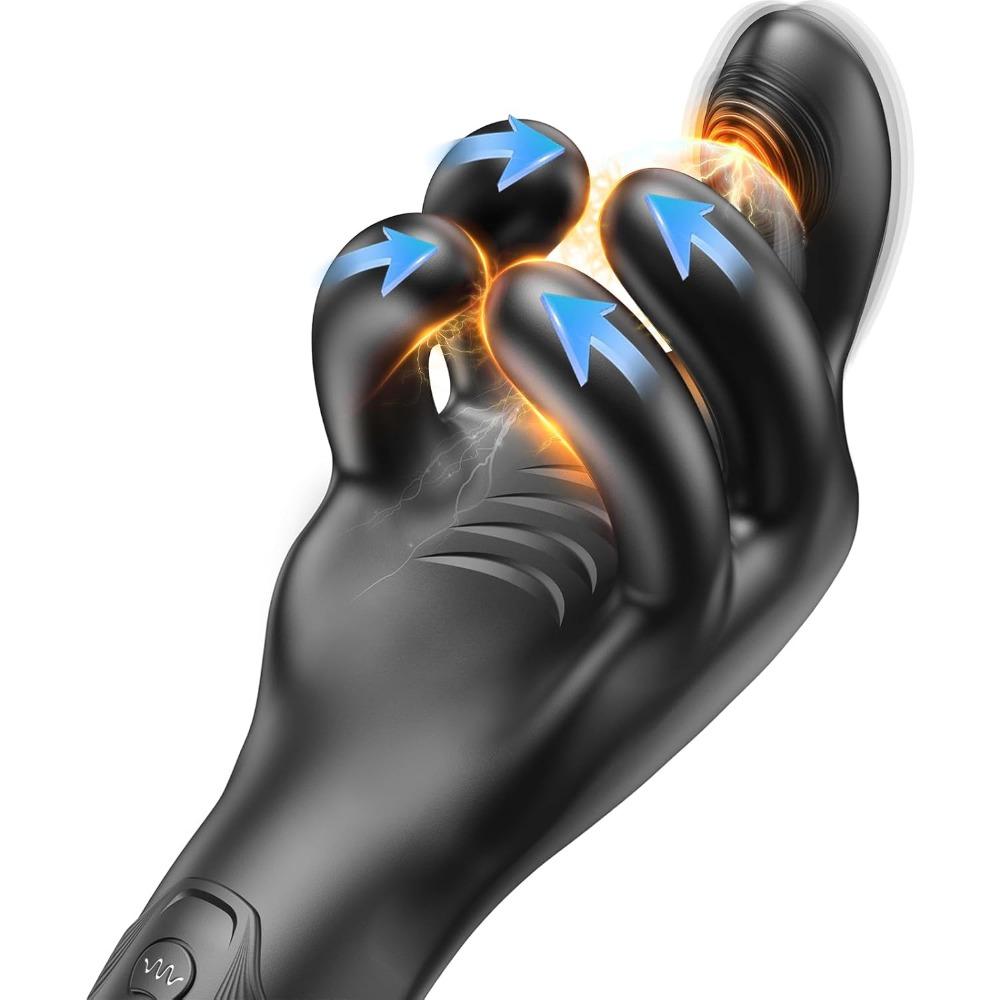 Tentacle Penis Vibrator Stroker for Men - 10 Clamping Modes & 10 Vibrating Modes, 360° Blowjob Training Wrap Couples Male Masturbator