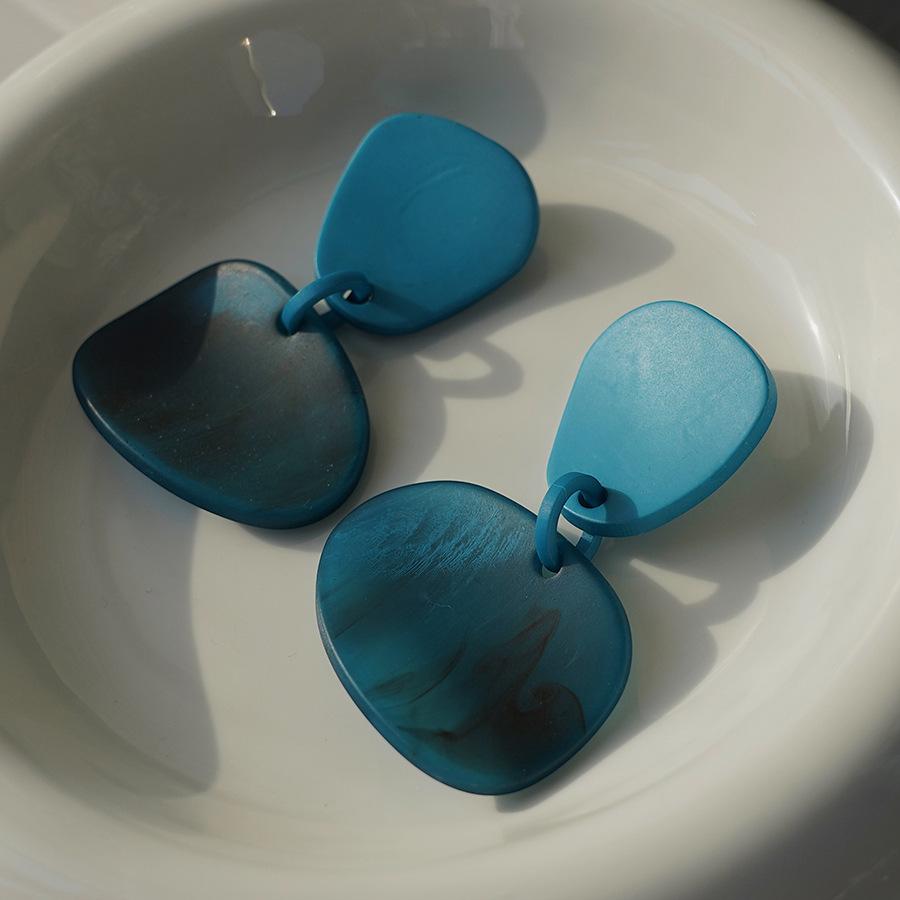 

Необычные геометрические акриловые серьги, простой и преувеличенный дизайн, серьги-пусеты, персонализированные серьги, нишевые и с ощущением высокого класса