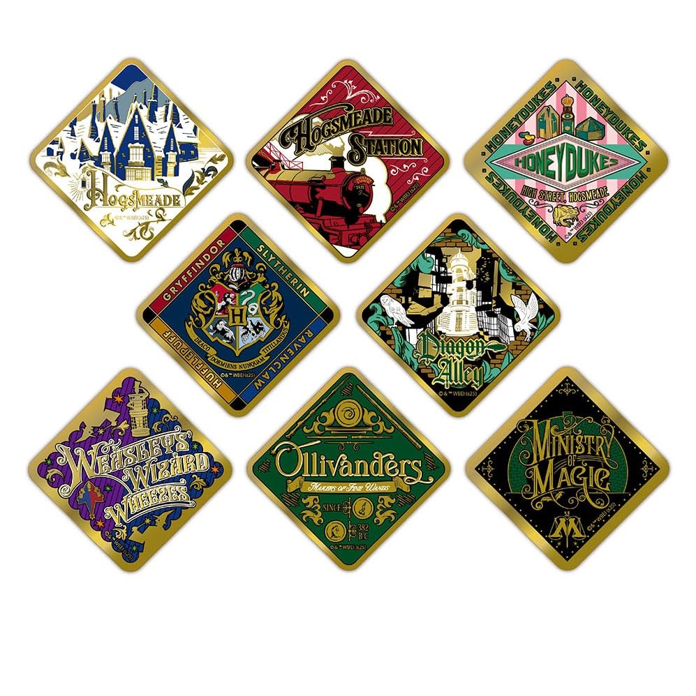 Gold Badge Premium Square Harry Potter/Locations 8-Piece Box