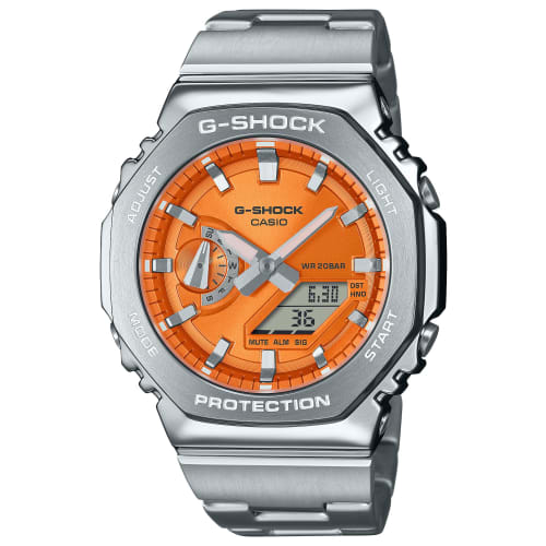 Casio Watch G-Shock [] Metal Bezel Band Model GM-2110D-4AJF Men's Silver