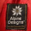 Alpine DESIGN 80s 90s Old Down jacket Red Men's Used