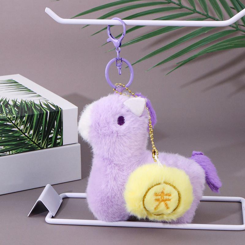2026 Year Of The Horse Plush Pendant Creative Cartoon Bag Charm Keychain