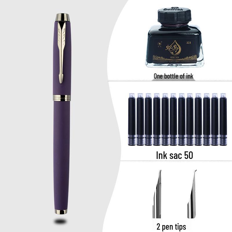 High-End Calligraphy Fountain Pen with Hard Nib for Artistic Writing, Practice & Signature - Ideal for Adults and Men