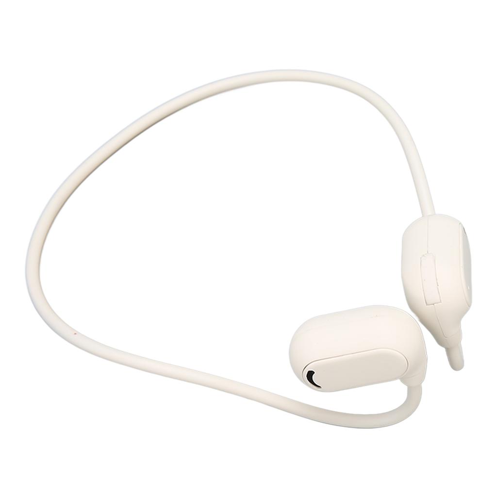Open Ear Bluetooth Headphone Stereo Lossless Rechargeable Wireless Headset for Running Driving Workout White