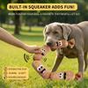 Dog Plush Chew Toy Teeth Cleaning Simulated Sausage Squeak With Sound Durable Puppy Toy Bite-Resistant Molar Dog Supplies