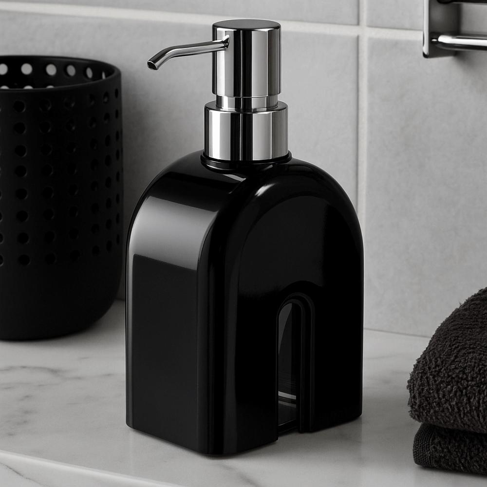 Practical Plastic Shower Gel Shampoo Bubbler Pump Style Refillable Hand Sanitizer Bottle Empty 400ml Hand Wash Bubbler Bathroom