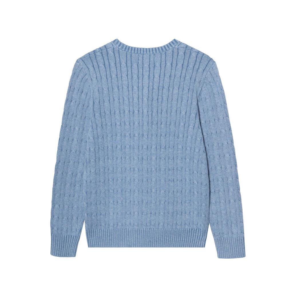 Polo Ralph Lauren Sweater Pony Embroidered Cotton Crew Neck Cable Knit Long Sleeve Kids Kids sweater 323702674-507