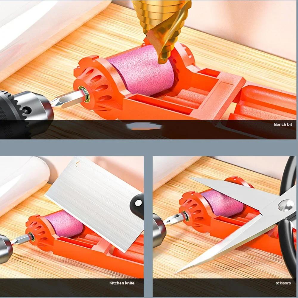 2,0-12,5 mm bærbar borbitsliper 1 sett korundslipeskivebitverktøy vriborslipemaskin