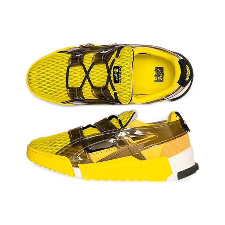 ONITSUKA TIGER Big Logo Runner Sandal Comfortable Shock Absorbing Non-Slip Low Top Casual Shoes Unisex Sandal Yellow 1183A582-753