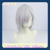 Ni Jishan Ji EN Fulgur Sheep Cosplay Wig Anime Game Cosplay Costume Props Grey Blue Synthetic Hair Party Costume Headwear Wig