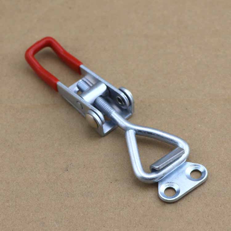 Kraftig justerbar låsekrok Stål svingboltklemme Hurtigutløserspenne for verktøykasse skap port og industriell festing
