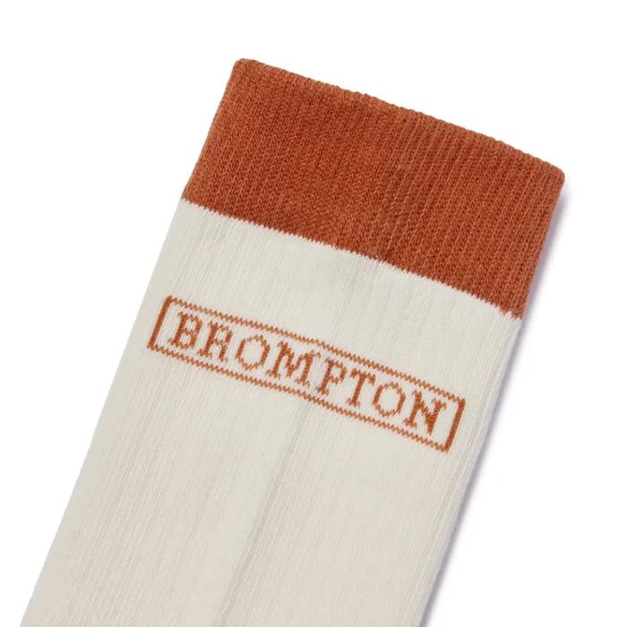 BROMPTON LOGO SOCKS - IVORY (P245ASO205)