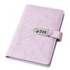 Bank Ledgers Book With Password Lock Mini Pu Leather Money Savings Book User-Resettable Password Notes Deposit Book Organiser
