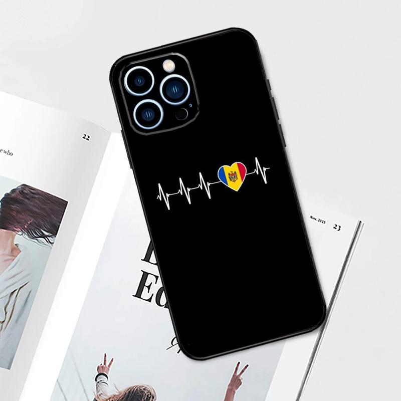 Moldova Flag Case For iPhone 17 Pro Max 14 13 12 11 15 16 Pro Max mini 15 Plus 16e 17 Air Phone Cover