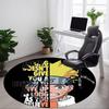 1 pièce Tapis Rond NARUTO pour Bureau, Tapis d'Intérieur Convient pour Bureau, Sous les Chaises de Bureau, Chambre à Coucher, Salon, Décoration de la Maison, Déco de Pièce