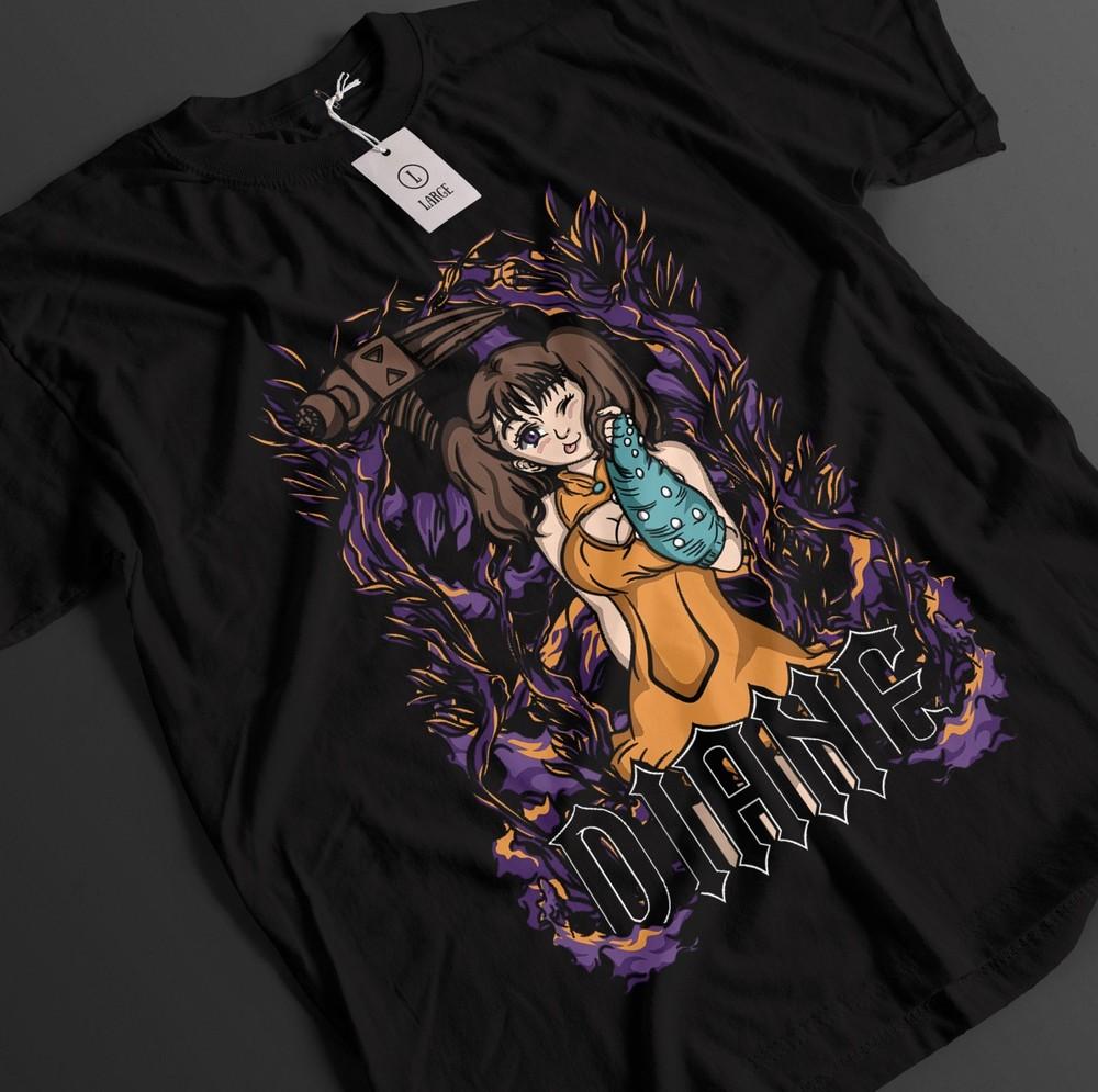 

Seven Deadly Sins Shirt Diane Tshirt Meliodas T-Shirt Escanor Anime Unisex Tee L