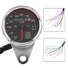 Motorcycle Digital Odometer Speedometer Tachometer Gauge with LED Indicator Black