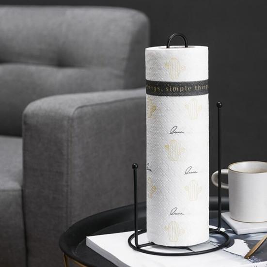 Yousheng Roll Paper Rack Stylish Convenient Easy One-handed Operation Non-slip Scratch-resistant Anti-rust Roll Holder