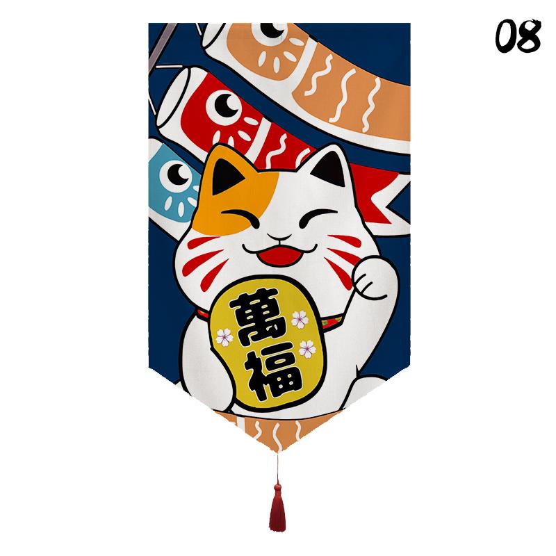 Japanisches Restaurant Dekor Kurzer Türvorhang Küche Sushi-Laden Hängender Halbvorhang Izakaya Banner Eingangsbereich Küchenabtrennung