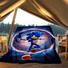 1pc Sonic Outdoor Soft Blanket Ultra Plush, Warm, Versatile, and Easy Care for Camping, and