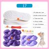 DIY Shoes Crocheted Material Hand-woven Summer Hook Soles Anti-kick Rubber Soles+Hollow Line Knitted Slippers Short Boots