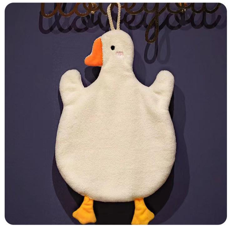

Pengyi Cartoon Duck Kitchen Towels, Hangable Set of 4