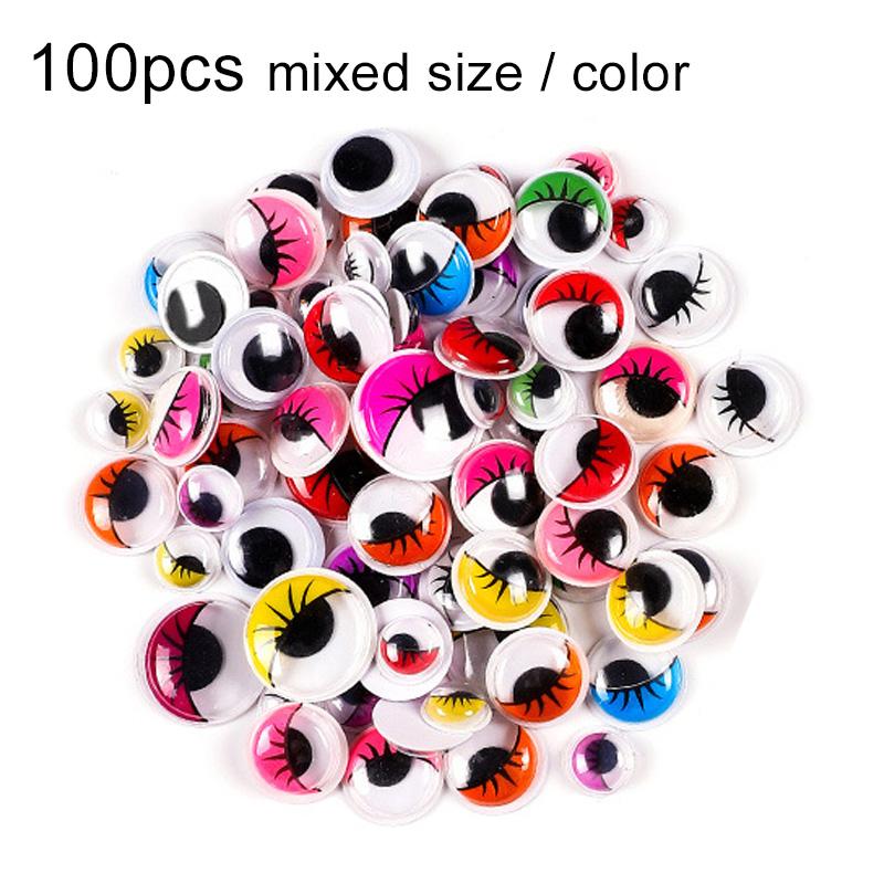 Self-Adhesive Wiggly Doll Eye DIY Handicraft Materials Plastic Movable Color Household Craft Supplies Handmade Accessories TMZ