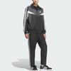 Adidas Roupa Desportiva Outono/Inverno 25 Essencial Solta Color Block Forro em Malha À Prova de Vento Respirável Jaqueta de Manga Comprida com Três Riscas Jaquetas Masculinas KF3677
