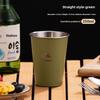 1PCS Camping Tableware Stainless Steel Outdoor Cup Portable Mug for Hiking Picnic Travel Lightweight Unbreakable Drinking Cup