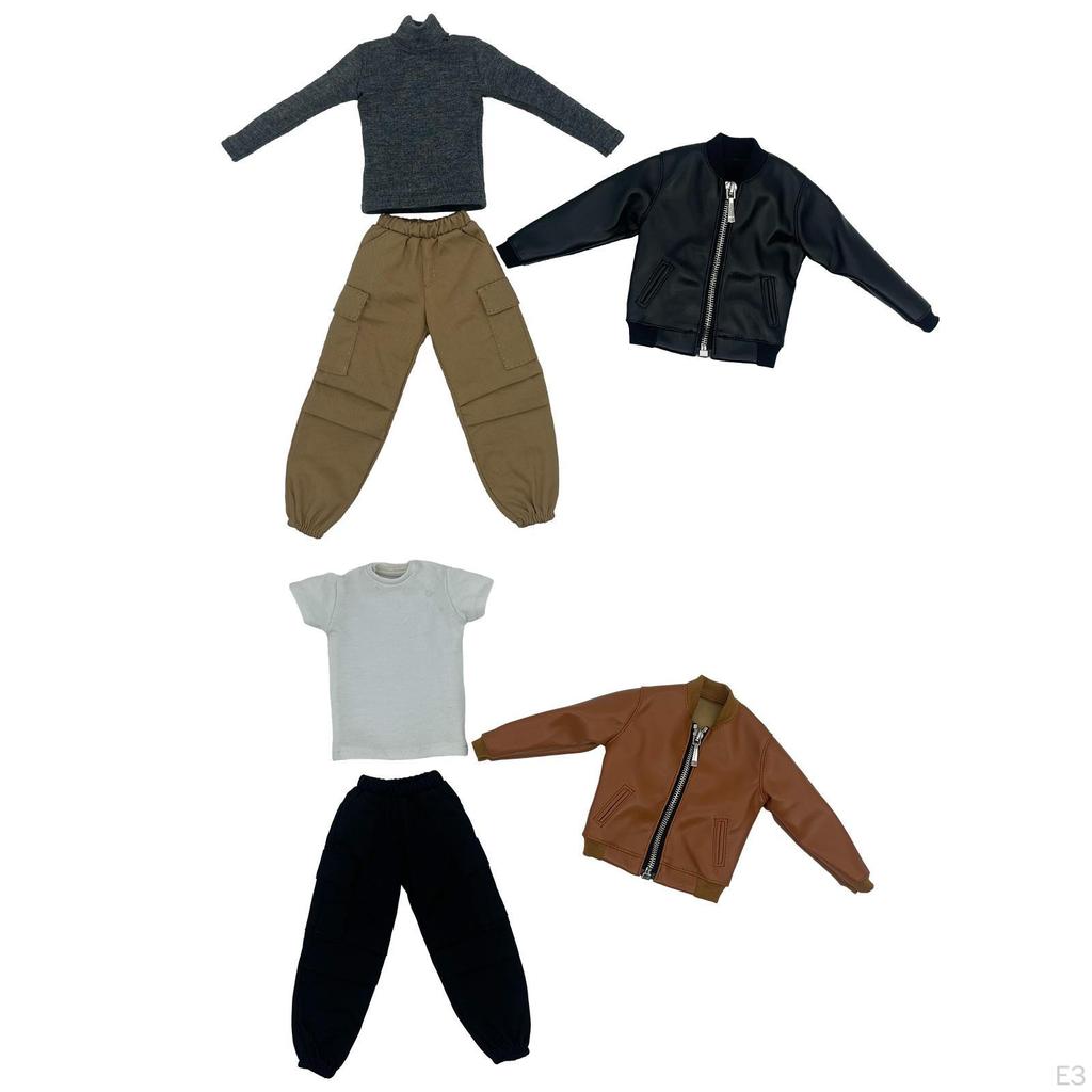 1/6 Action Figure Clothes Fashion Outfit Miniature Doll Accessories for 12" Figures