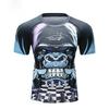 Men's 3D Digital Printed Short Sleeve T-shirt Animal Pattern Sports Tight Fit Large Size Casual Shirt for Autumn