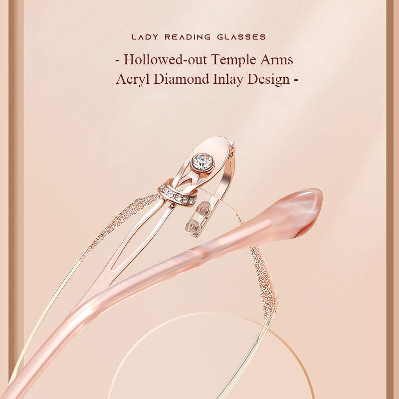 Fashion Anti Blue Rays Glasses Women +4.00