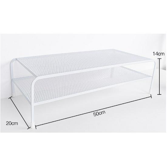 Multifunctional Metal Desktop Riser with Heat Dissipation and Storage